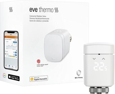 Розумний термостат для радіатора Eve Thermo (Apple HomeKit), білий