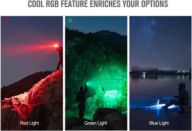 Ліхтар OLIGHT Marauder Mini LED, 7000 люмен, 600 м, перезаряджуваний, з дальносвітлом і розсіяним світлом, 3 кольори LED, датчик відстані, для активного відпочинку, чорний