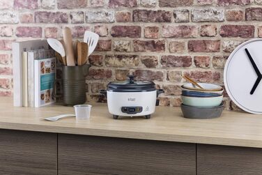 Рисварка електрична Russell Hobbs Mini 0.8л біла: для рису, кіноа, кускусу