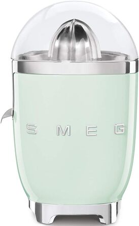 Соковитискач для цитрусових SMEG CJF11PGEU електричний, 70 Вт, нержавіюча сталь, захист від капання, пастельно-зелений