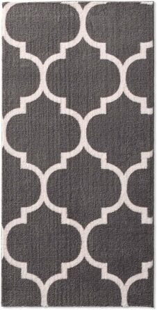 Килимок для ванної Taracarpet Florentiner, темно-сірий, 60x120 см, машинне прання
