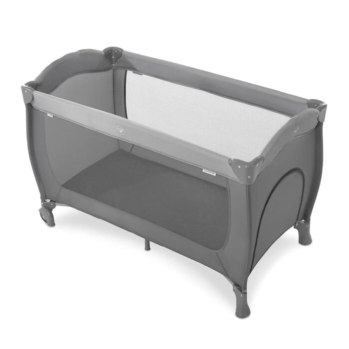Дитяче дорожнє ліжечко Hauck Sleep N Play Go Plus з колесами, для немовлят та малюків до 15 кг, з чохлом для транспортування, складане, бежеве