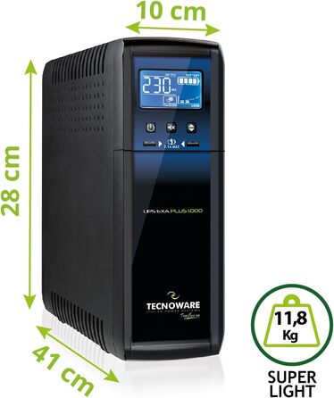 Tecnoware UPS ERA PLUS DC: ДБЖ для відеоспостереження з Powerbank 8800mAh, POE 24V/48V, захист від перепадів напруги та відключень до 240 хв