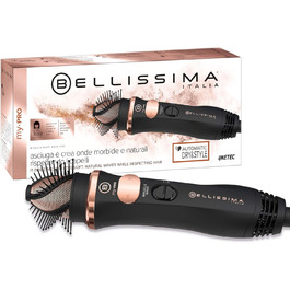Електрична повітряна щітка Bellissima My Pro Miracle Wave GH19 1100 з автоматичним обертанням, для м’яких природних хвиль, дбайлива до волосся