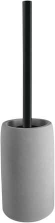 Щітка для туалету Spirella Gemma, сіра, кераміка, 11x44,5 см