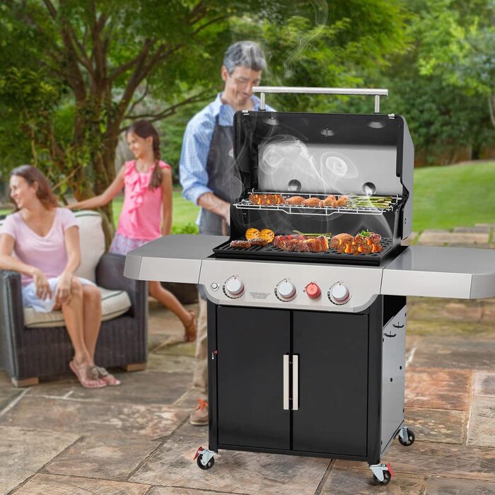 Чавунна решітка Onlyfire з круглим знімним модулем для гриля Weber Genesis 300/400 серії, сумісна з моделями E/S 325, E/S/EPX 335, E/S/SPX-435, розмір 42×47 см, потрібна Weber Crafted Grate