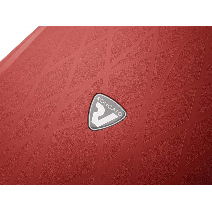 Середня валіза RONCATO Light червона, жорсткий корпус, тролі, легка