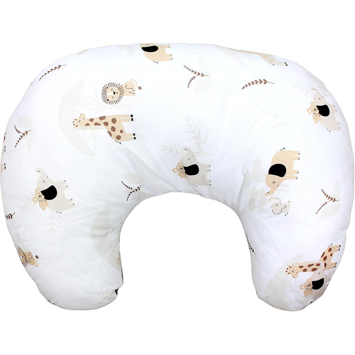 Подушка для годування TupTam Baby Stillkissen Klein, бежева (Savanne Beige / Dunkelbeige) з бавовняним чохлом