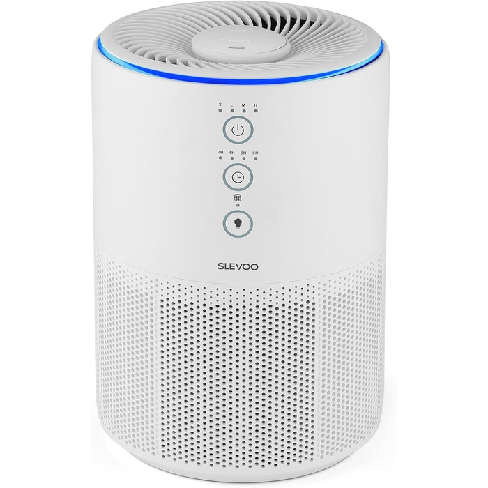 Очищувач повітря Slevoo 03 Pro Max для дому з HEPA-фільтром 3-в-1, CADR 200м³/год, від шерсті тварин, пилу та запахів, білий