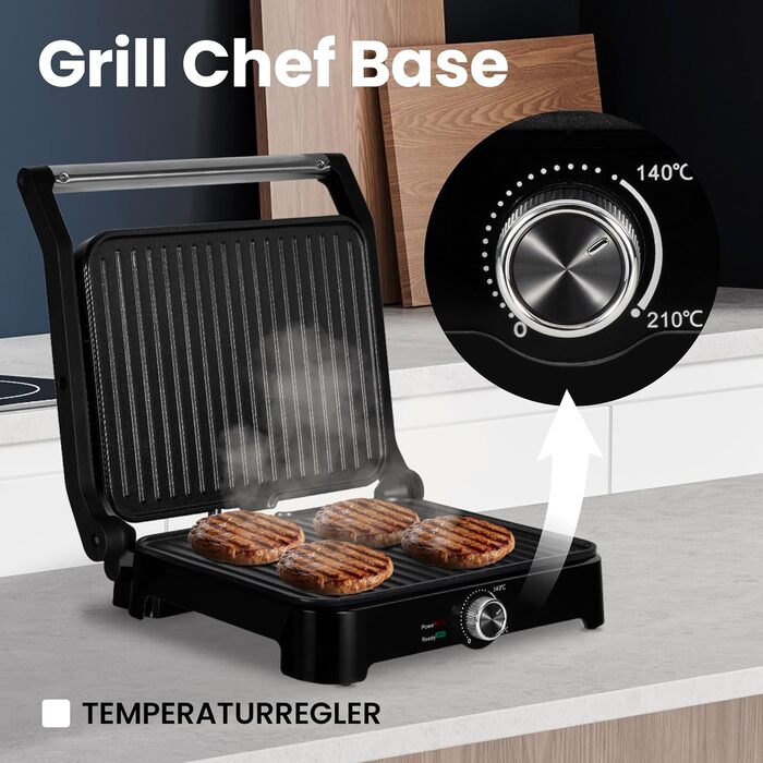 Електрогриль-тостер ZEEGMA Grill Chef 2-в-1 з керамічним антипригарним покриттям 2000 Вт