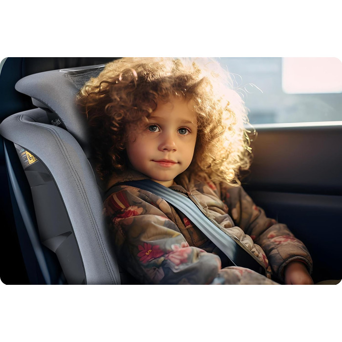 Автокрісло Nukido 15-36 кг для дітей 4-12 років, ISOFIX, регулювання підголівника та кута нахилу, сірого кольору