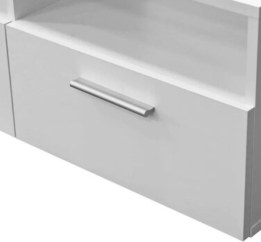 Тумба для телевізора vidaXL з 2 полицями та 2 шафками, дуб, 95x35x36 см, меблі для вітальні з ДСП