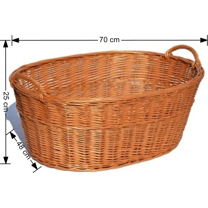 Кошик для білизни з лози Wäschebox, розміри S M X XL, 50-80 см