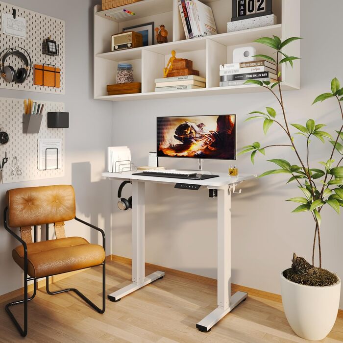 Регульований по висоті письмовий стіл MiniDesk, чорний (73–118 см)