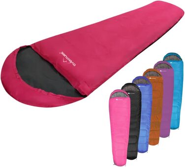 Дитячий спальний мішок Oventure SleepPlus Mumie, синій-рожевий