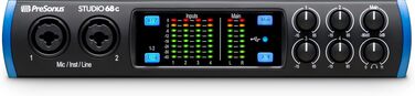 Аудіоінтерфейс PreSonus Studio 24c USB-C для запису, стрімінгу, подкастингу з програмним забезпеченням Studio One Artist та Ableton Live Lite