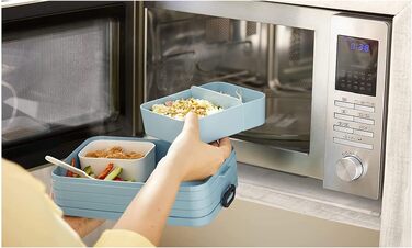 Набір ланчбоксів Mepal Lunch to go Set з контейнером Lunchpot, великий бенто-бокс з відділеннями для дорослих, Vivid Lilac