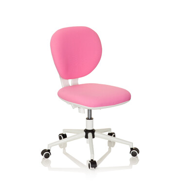 Дитячий офісний стілець KID VIVO з тканини, рожевий (hhj OFFICE)