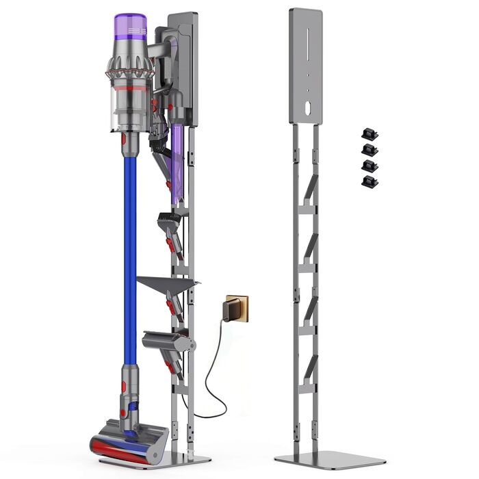 Підставка для пилососа Dyson V15 V12 V11 V10 V8 V7 V6 та серії DC — Стійка для зберігання з вугільцевої сталі з антиковзаючим дизайном
