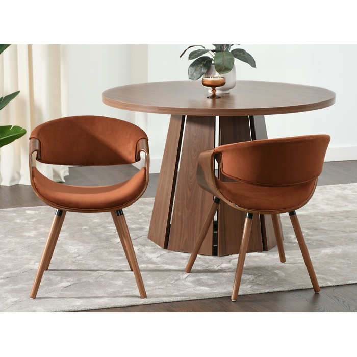 Стілець Mebel-Partner, коричневий велюр, 1 шт.