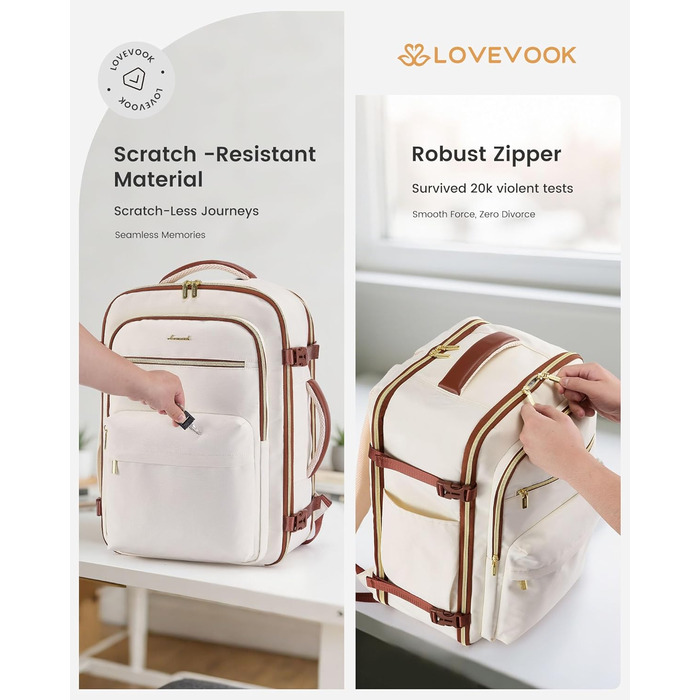 Чорний дорожній рюкзак OVEVOOK для ноутбука 17.3