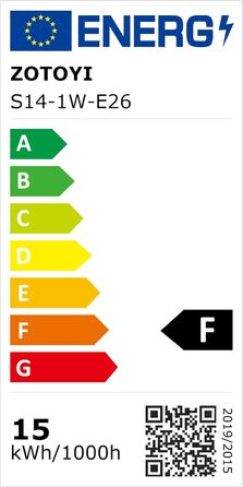 Льохотна гірлянда ZOTOYI 15м, зовнішня LED гірлянда з 15+1 пластиковими лампочками, IP65, вологостійка, для саду, тераси, вечірки, весілля, тепле біле світло 2700K