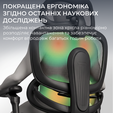 Крісло офісне Sihoo C500 V2 Black з підставкою для ніг