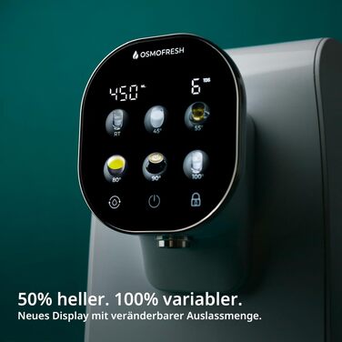 Система зворотного осмосу OsmoFresh Quella Pro Black з гарячою водою та 7-ступеневою фільтрацією для кухні, офісу, кемпера | Чиста питна вода без солей