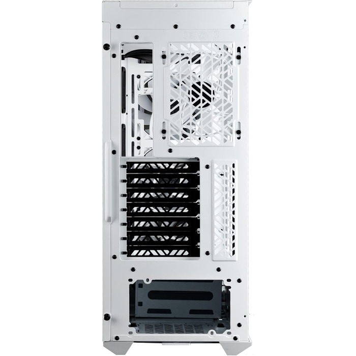 Корпус для ПК Cooler Master MasterBox 520 Mesh, Mid-Tower ATX, 3 встановлені вентилятори, кілька варіантів охолодження, сітчаста передня панель, бічна панель із загартованого скла, ARGB-контролер, білий