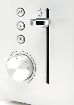 Тостер Breville VTT676 для 2 скибок, білий – глянцева колекція, регулювання ступеня підсмажування