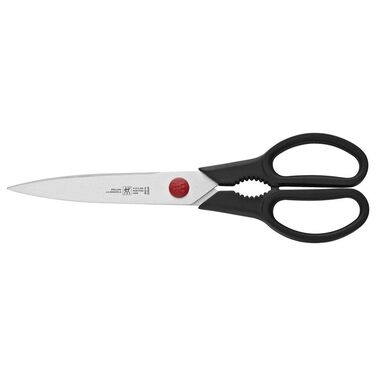 Ножиці кухонні ZWILLING Twin L багатоцільові, 23 см, нержавіюча сталь/пластик, чорні (Виготовлено в Німеччині)