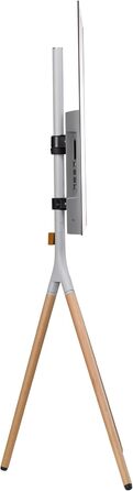 Універсальний штатив для телевізора One For All - 32-65'' LCD/LED/Plasma/OLED/QLED - поворотний 360°, регулювання висоти, VESA 400x400, стильний дизайн WM7472 Oak & Silber-Grau