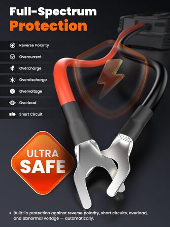 Бустер для автомобіля ANCEL BS200: автоматичний пусковий пристрій (Jump Starter) з конденсатором, 700А, монітор стану та підтримка акумулятора, чорний
