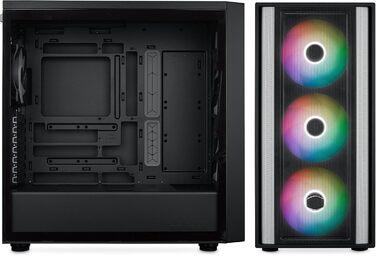 Корпус Cooler Master MasterBox 600 E-ATX з потужним повітряним охолодженням, підтримкою Back-Connect материнських плат, радіатора до 420 мм, 3 ARGB PWM вентилятори 140 мм + 1 вентилятор 120 мм, загартоване скло, USB 3.2 Gen 2x2 Type-C