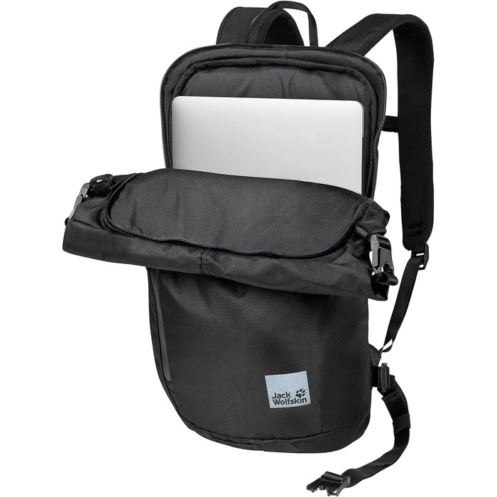 Рюкзак Jack Wolfskin HELSINKI ROLLTOP Ultra Black, міський, водостійкий