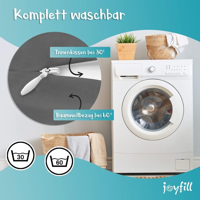 Подушка для годування Joyfill® Premium з мікроперлин - для сну та годування | Зручна та тиха подушка для сну на боці | Виготовлено в Німеччині
