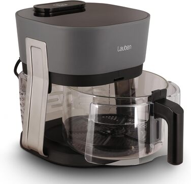 Аерофритюрниця Lauben Glass&Steam 4500BG зі скляним кошиком та функцією пари, 8 програм, 4.5л