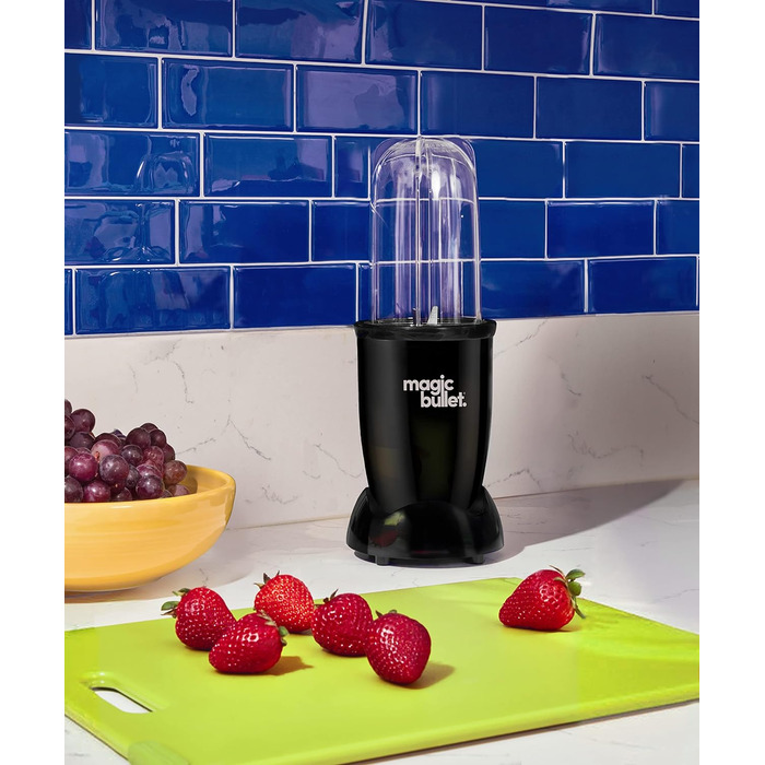 Електричний міні-блендер Magic Bullet, 200 Вт, 3 насадки, чорний
