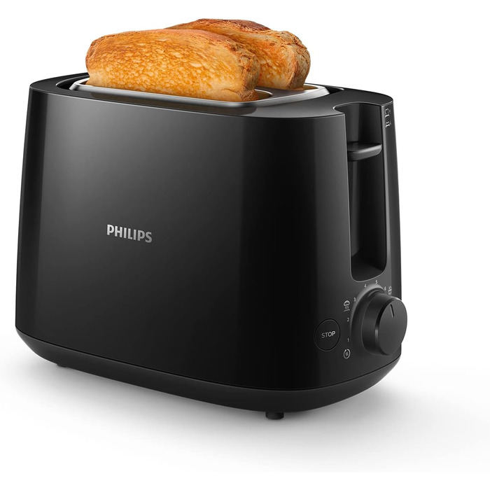 Набір: ручний міксер Grundig HM 5040 300 Вт чорний-сріблястий + тостер Philips HD2581/90 на 2 тости, 8 режимів, підставка для булочок, функція розморожування, автоматичне вимкнення, чорний