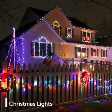 Гірлянда Useber Кулі 100 LED, 8 режимів, з пультом, для кімнати, саду, балкона, різнокольорова, для дитячої, новорічна декорація