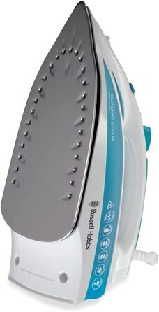 Парова праска Russell Hobbs 20562-56, 2600 Вт, керамічна підошва, резервуар 300 мл, подача пари 70 г/хв, паровий удар 210 г, антинакип, автooчищення, захист від капання