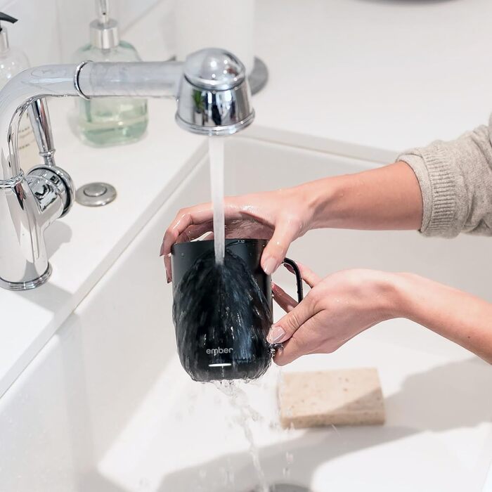 Розумний термокружка Ember Smart Mug 2, 295 мл, чорний: регулювання температури через додаток, LED дисплей, акумулятор, покращений дизайн