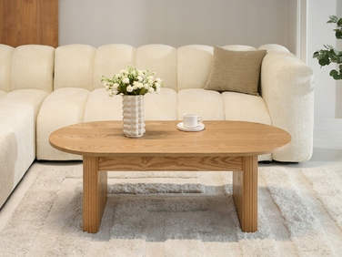 Журкавий стіл Mebel-Partner овальний, 120 x 60 x 42,5 см, колір дуб