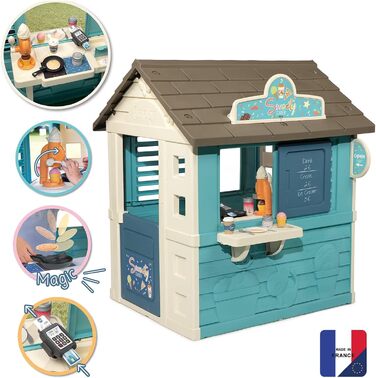 Дитячий будиночок Smoby Sweety Corner для дівчаток з аксесуарами, для вулиці та в приміщенні, з 2 років