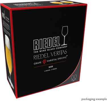 Набір склянок для пива Riedel Veritas, 2 шт. - прозорі