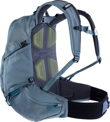 Рюкзак EVOC Explorer Pro 26 л сталевий, з системою вентиляції спини, поясом Airo Flex, відділенням для питної системи та дощовиком – якісний міський та туристичний рюкзак