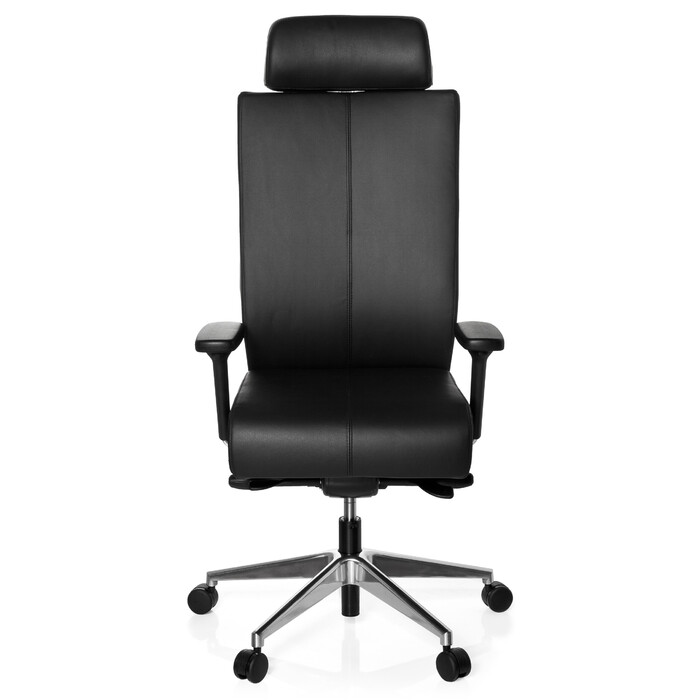 Офісне крісло / поворотне крісло PRO-TEC XXL Шкіра Чорний HJH OFFICE
