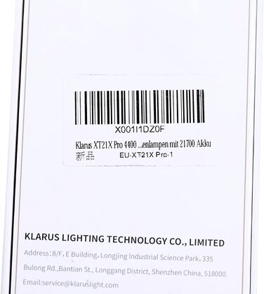Ліхтар Klarus XT21X Pro 4400 Люмен, суперяскравий LED, 336 м, USB акумуляторний