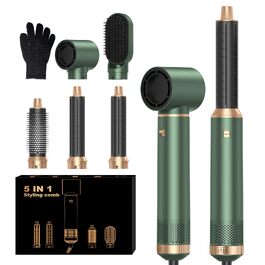 MogaWave Air Styler Pro 6 в 1: Фен-щітка, стайлер для волосся 1000W (Сірий)