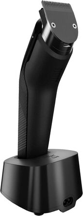 Машинка для стрижки GRUNDIG MGK 9030 ProClub, сенсор для бороди, вологе та сухе використання, літій-іонний акумулятор, титанове лезо, чорний/червоний